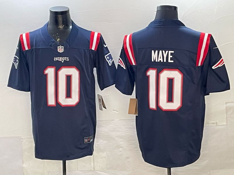 Men 2026 New England Patriots #10 Maye blue 3th generation Nike Limited NFL Jersey style 0111->los angeles dodgers->MLB Jersey